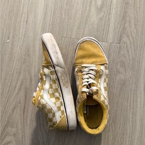 Yellow checkerboard vans